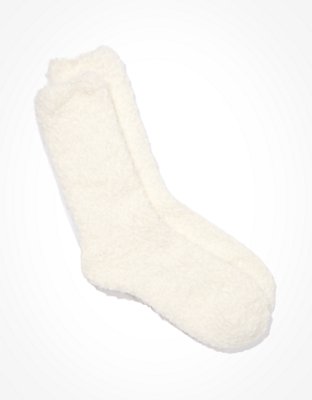 Aerie Fuzzy Crew Socks