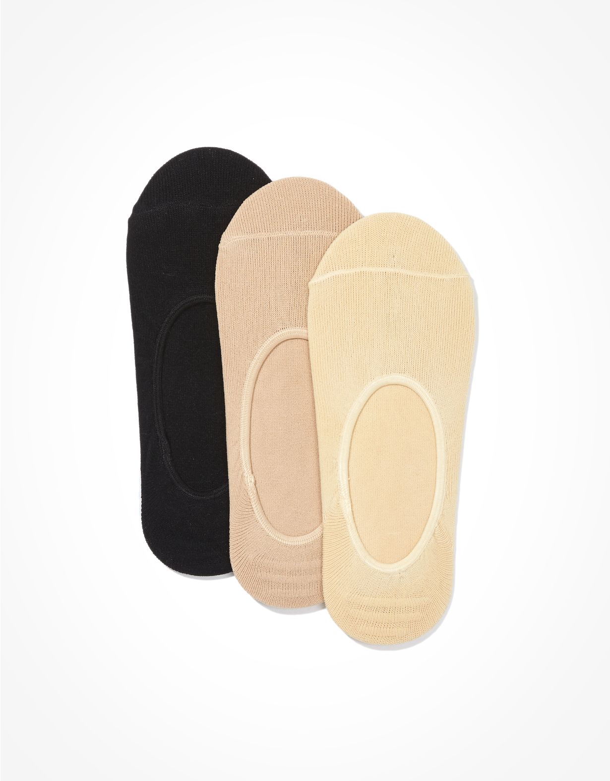 AE Skin Shades Microfiber No-Show Socks 3-Pack