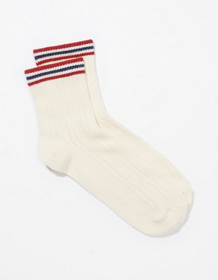 AE Striped Pointelle Boyfriend Sock
