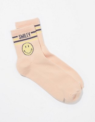 AE Striped Smiley Boyfriend Sock