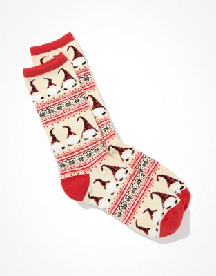 AE Calcetines largos de gnomos con motivo Fair Isle