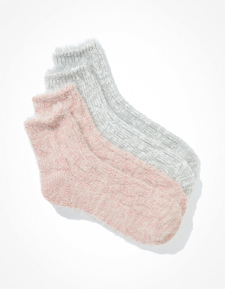 AE Cable Boyfriend Sock 2-Pack