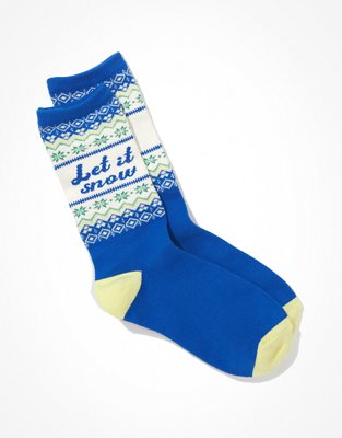 AE Let It Snow Crew Sock