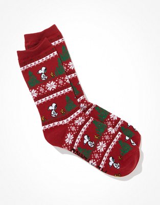 AE x Peanuts Fairisle Crew Sock