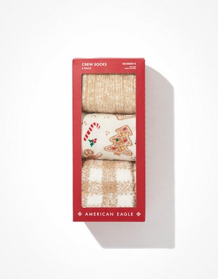 AE Christmas Crew Sock 3-Pack