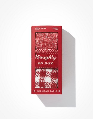 AE Christmas Crew Sock 3-Pack