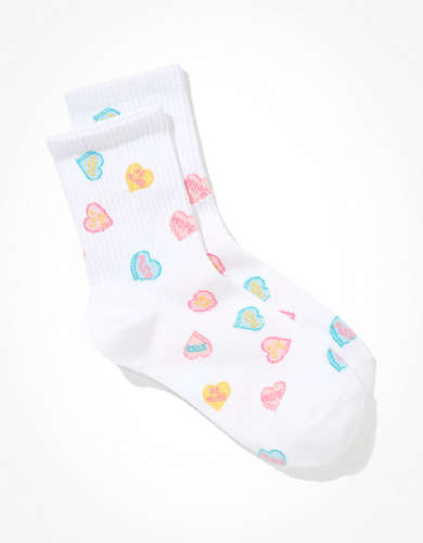 AE Candy Hearts '90s Crew Sock