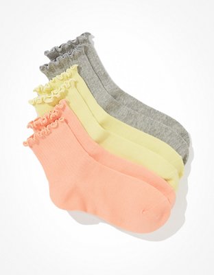 AE Ruffle Boyfriend Sock 3-Pack