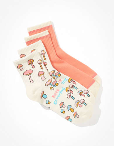 AE Mushroom Boyfriend Sock 2-Pack
