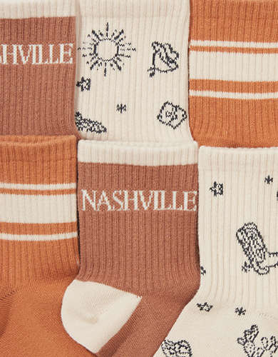 AE Nashville Boyfriend Sock 3-Pack