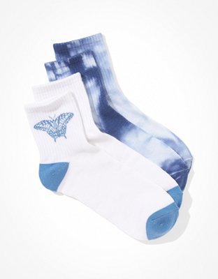 AE Butterfly Boyfriend Sock 2-Pack