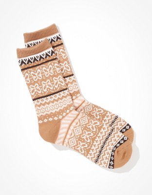 AE Butterfly Fairisle Crew Socks