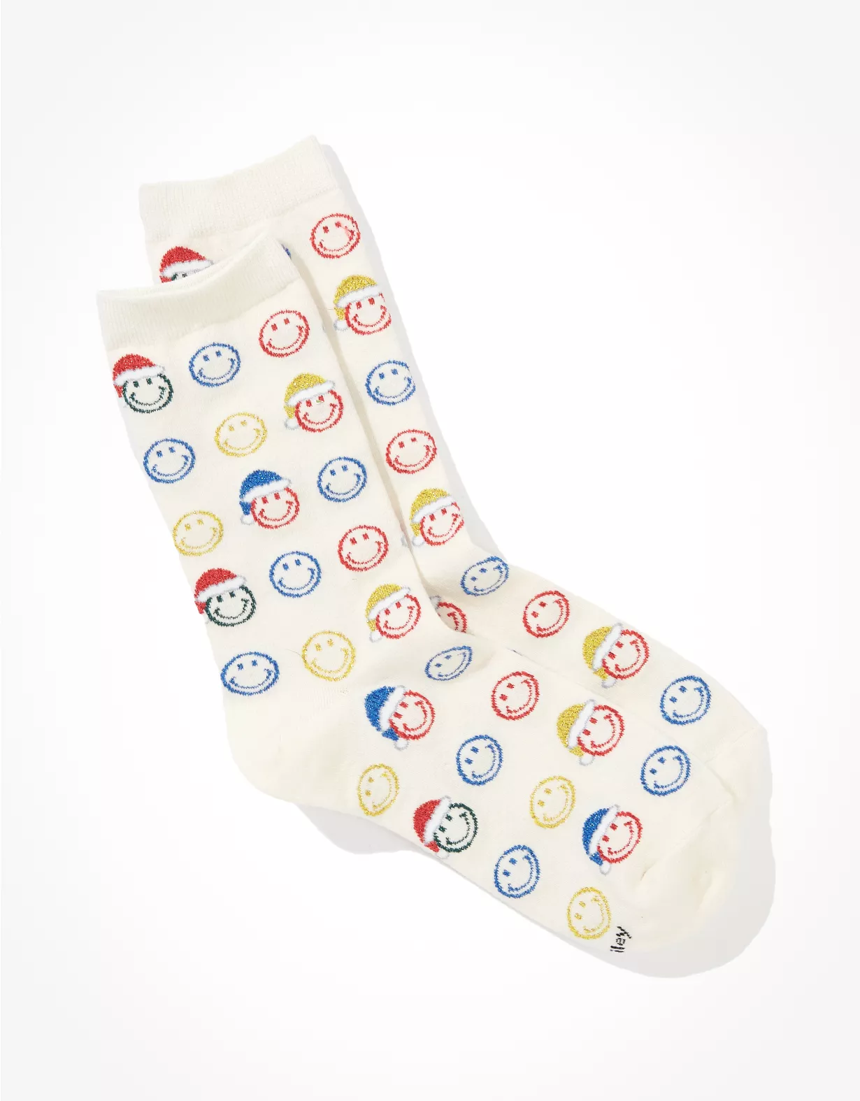 ae.com | AE Christmas Smiley® Crew Socks