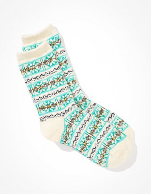 AE Fair Isle Crew Sock