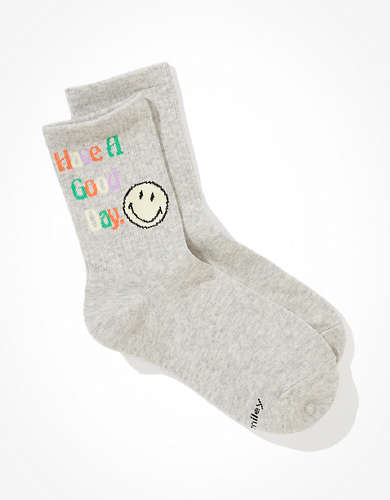 AE Have A Good Day Smiley® '90s Crew Socks