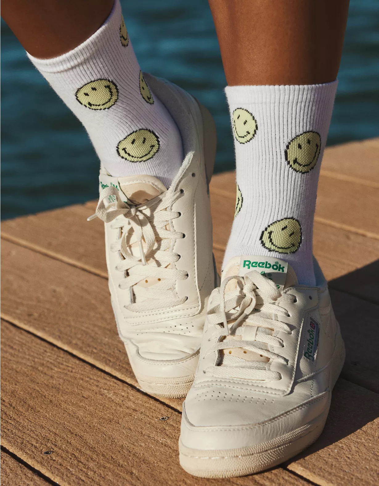 AE All-Over Smiley® '90s Crew Socks