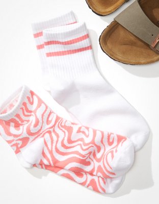 AE Wavy Lines Boyfriend Sock 2-Pack