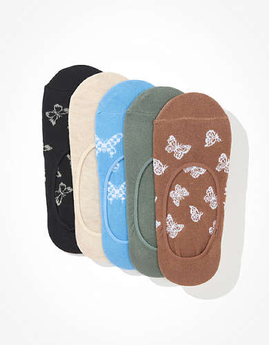 AE Butterfly No Show Sock 5-Pack