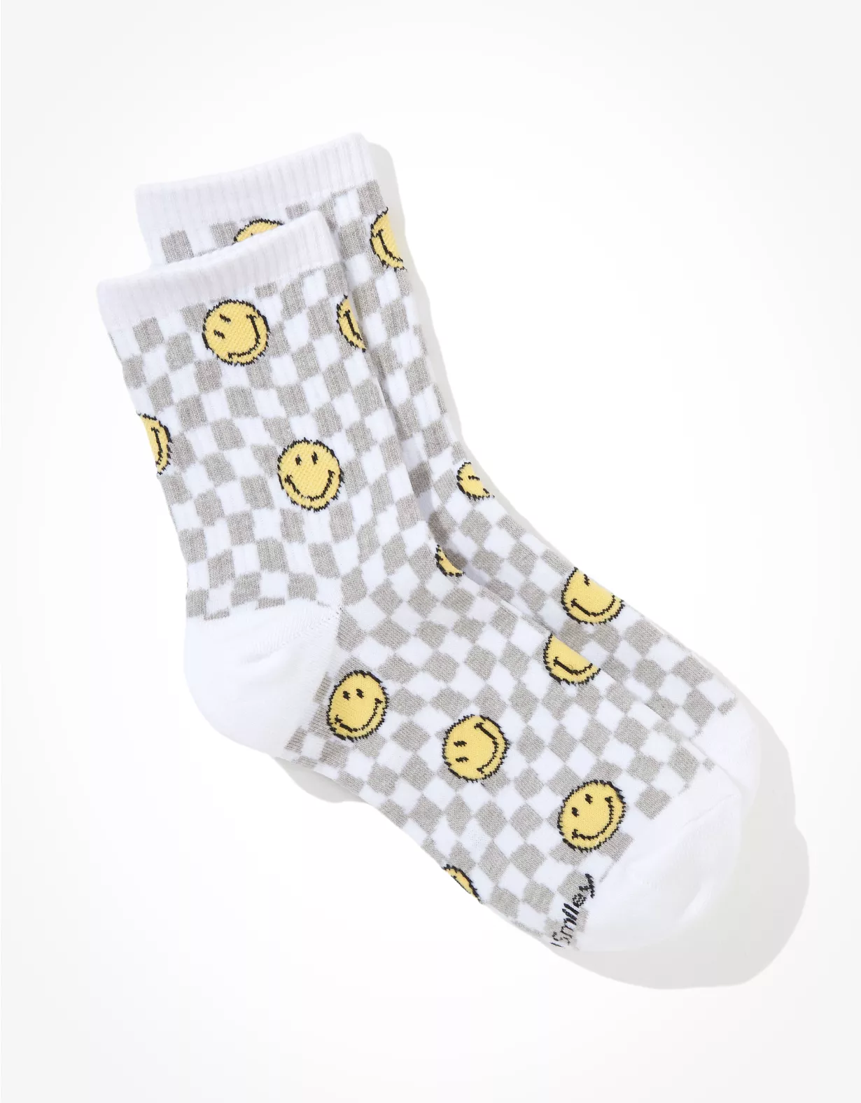AE Checkered Smiley® '90s Crew Sock
