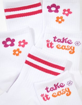 AE Flower Power Boyfriend Sock 3-Pack