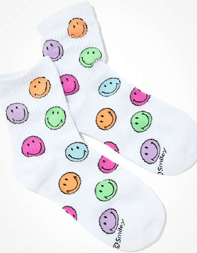 AE Colorful Smiley® '90s Crew Sock