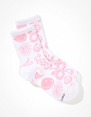 AE Smiley® Doodle '90s Crew Sock