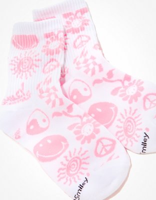 AE Smiley® Doodle '90s Crew Sock