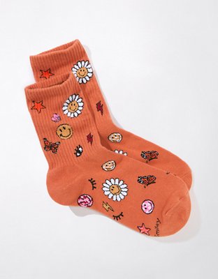 AE Smiley® '90s Crew Socks