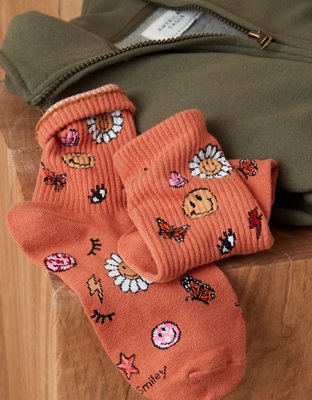 AE Smiley® '90s Crew Socks