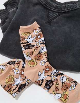 AE Spooky Halloween Crew Socks