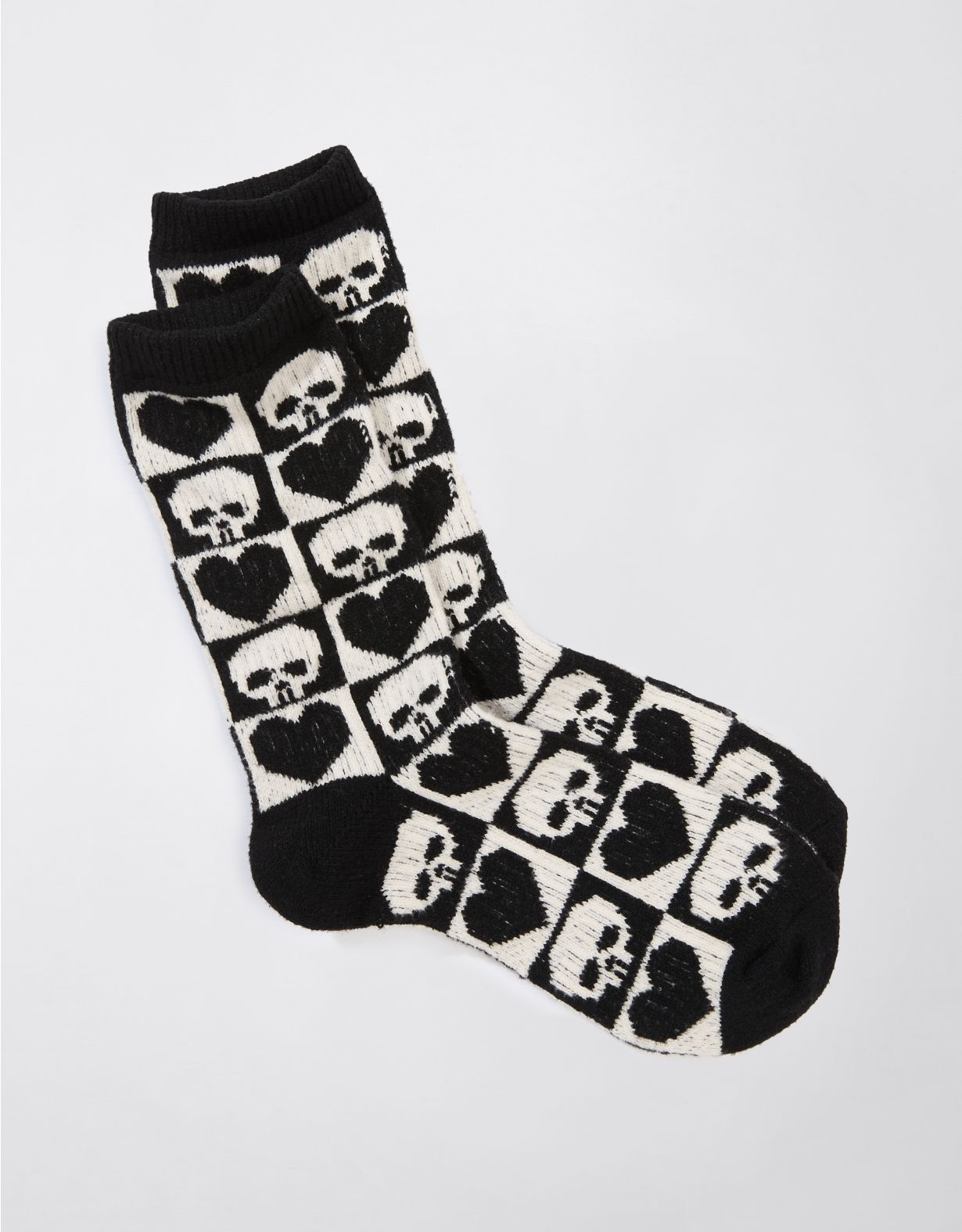 AE Halloween Checkerboard Crew Socks