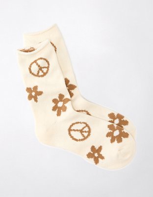AE Peace & Love Crew Sock