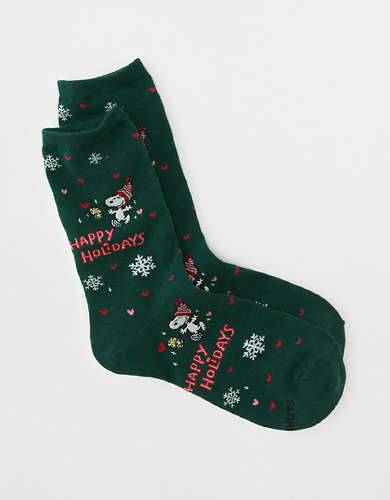 Mi-chaussettes Happy Holidays Charlie Brown AE