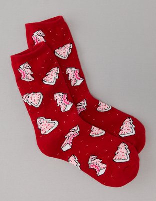 AE Holiday Cakes Crew Sock