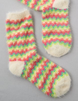 AE Colorful Checkerboard Crew Socks