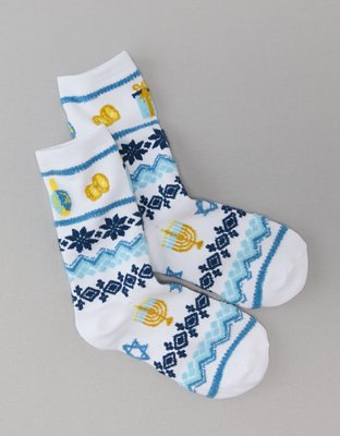 AE Hanukkah Crew Sock