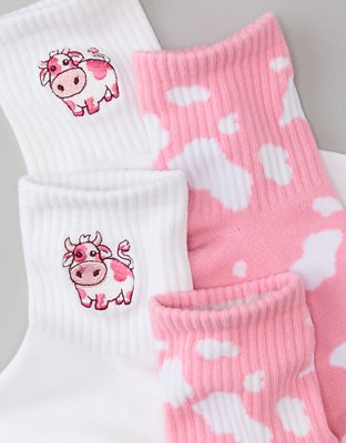 Носки AE Cow Boyfriend, 2 шт. — American Eagle — фото 2