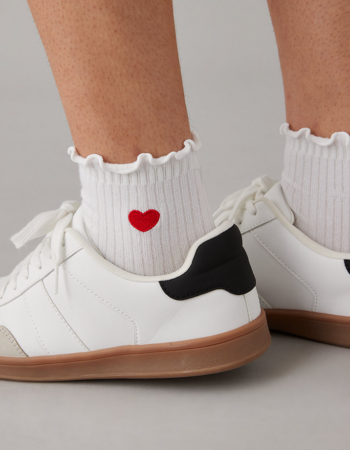 AE Heart Ruffle Socks 2-Pack