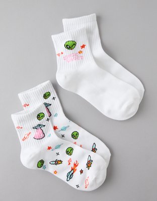 AE Alien Boyfriend Socks 2-Pack