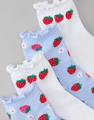 Носки AE Strawberries Boyfriend, 2 шт. — American Eagle — фото 2