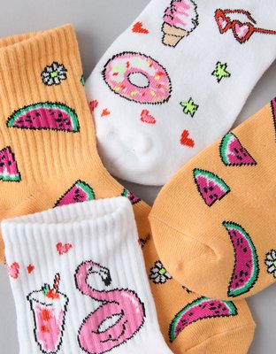 Носки AE Watermelon Boyfriend, 2 шт. — American Eagle — фото 2