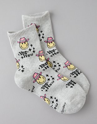 AE Smiley® Western '90s Crew Sock