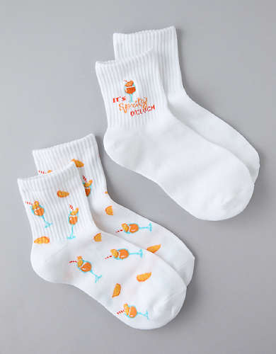 AE Summer Spritz Boyfriend Socks 2-Pack