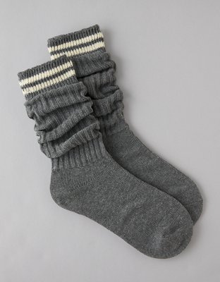 AE Varsity Stripe Slouchy Socks