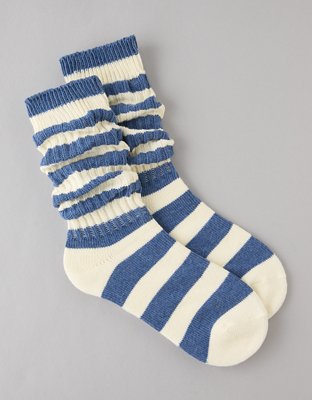 AE Rugby Stripe Slouchy Socks