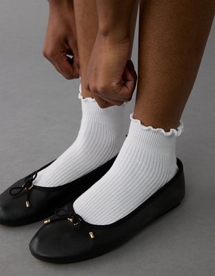 AE Ruffle Trim Ankle Socks 3-Pack