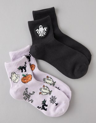 AE Halloween Ghost Boyfriend Socks 2-Pack
