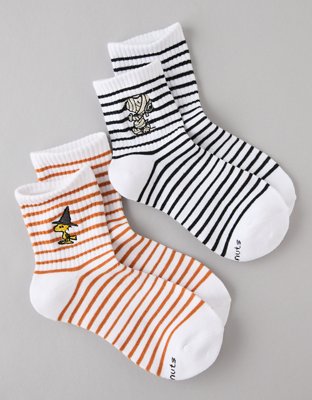 AE  Peanuts Halloween Boyfriend Socks 2-Pack