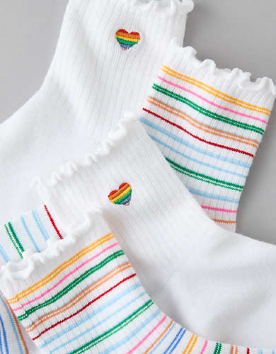 AE Pride Ruffled Socks 2-Pack