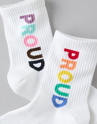 AE Pride Proud 90s Crew Socks
